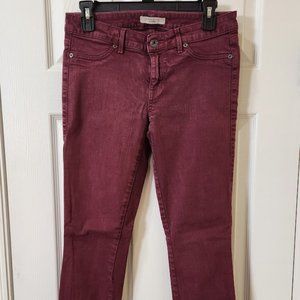 Rich & Skinny burgundy red jeans